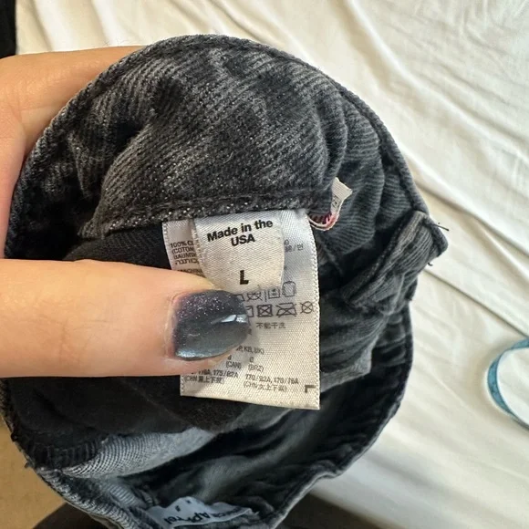 American Apparel Charcoal Mini Skirt - Picture 5 of 5